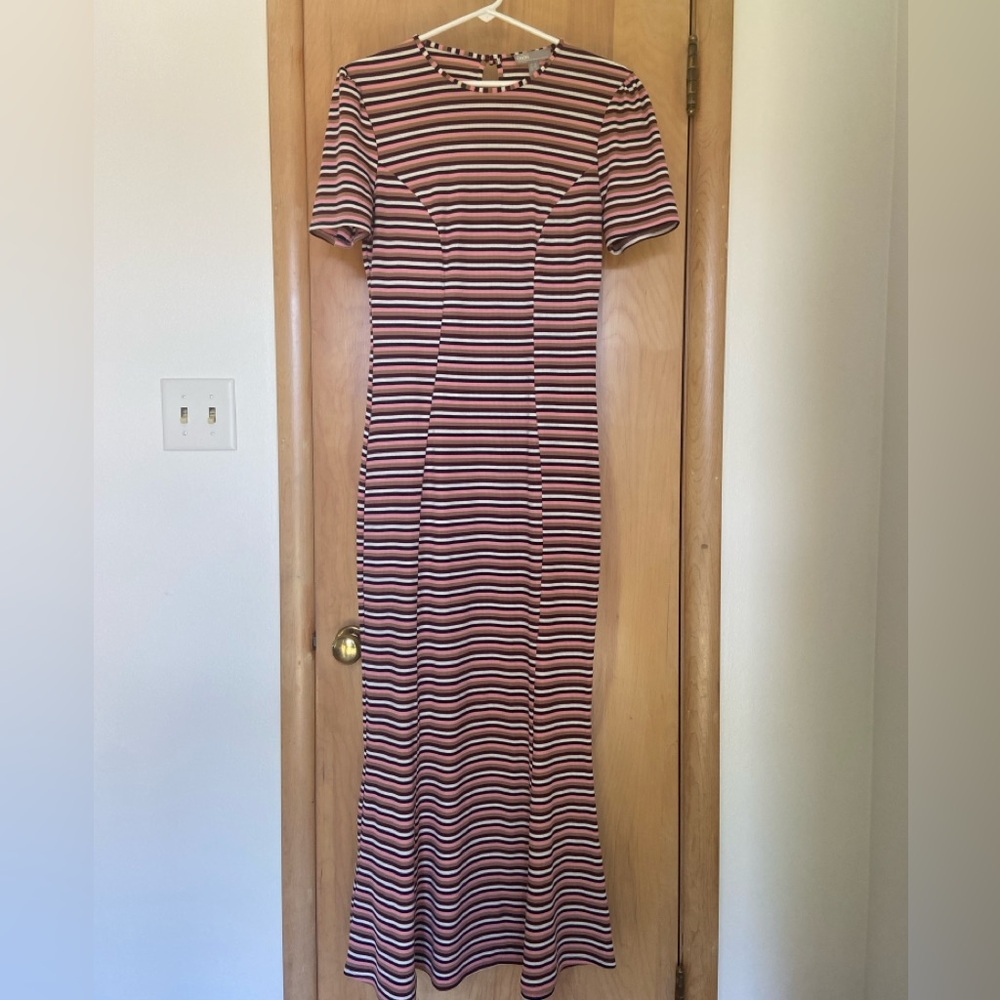 ASOS Ribbed Knit Striped Dress US 8